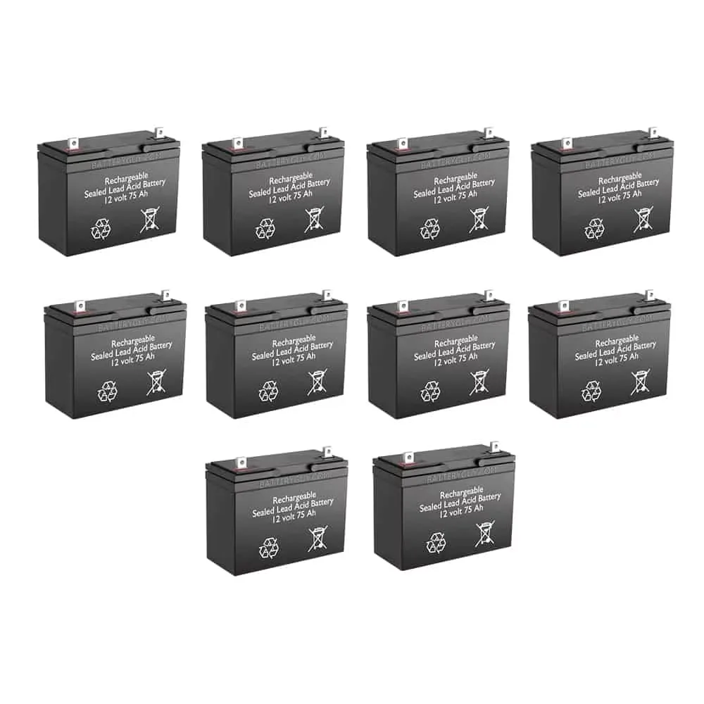 Battery 12v 10 pack rechargeable