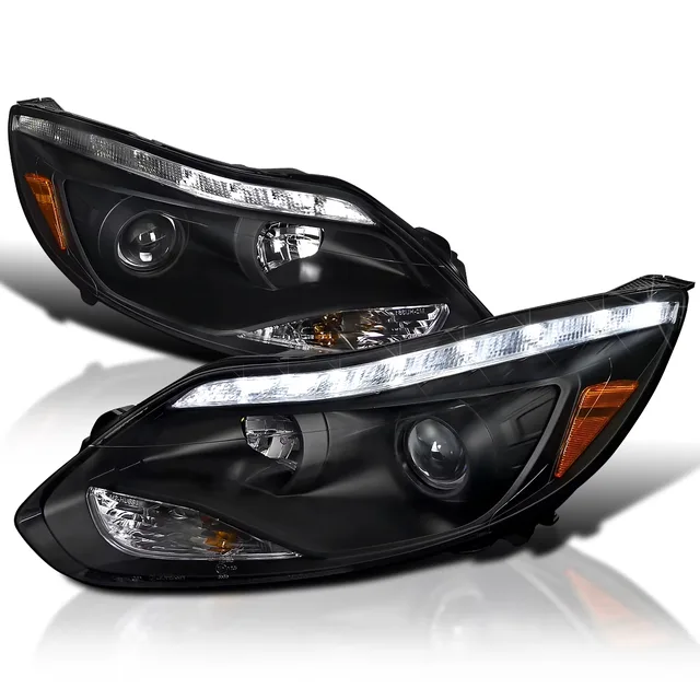 Projector Headlights led black 1 pair