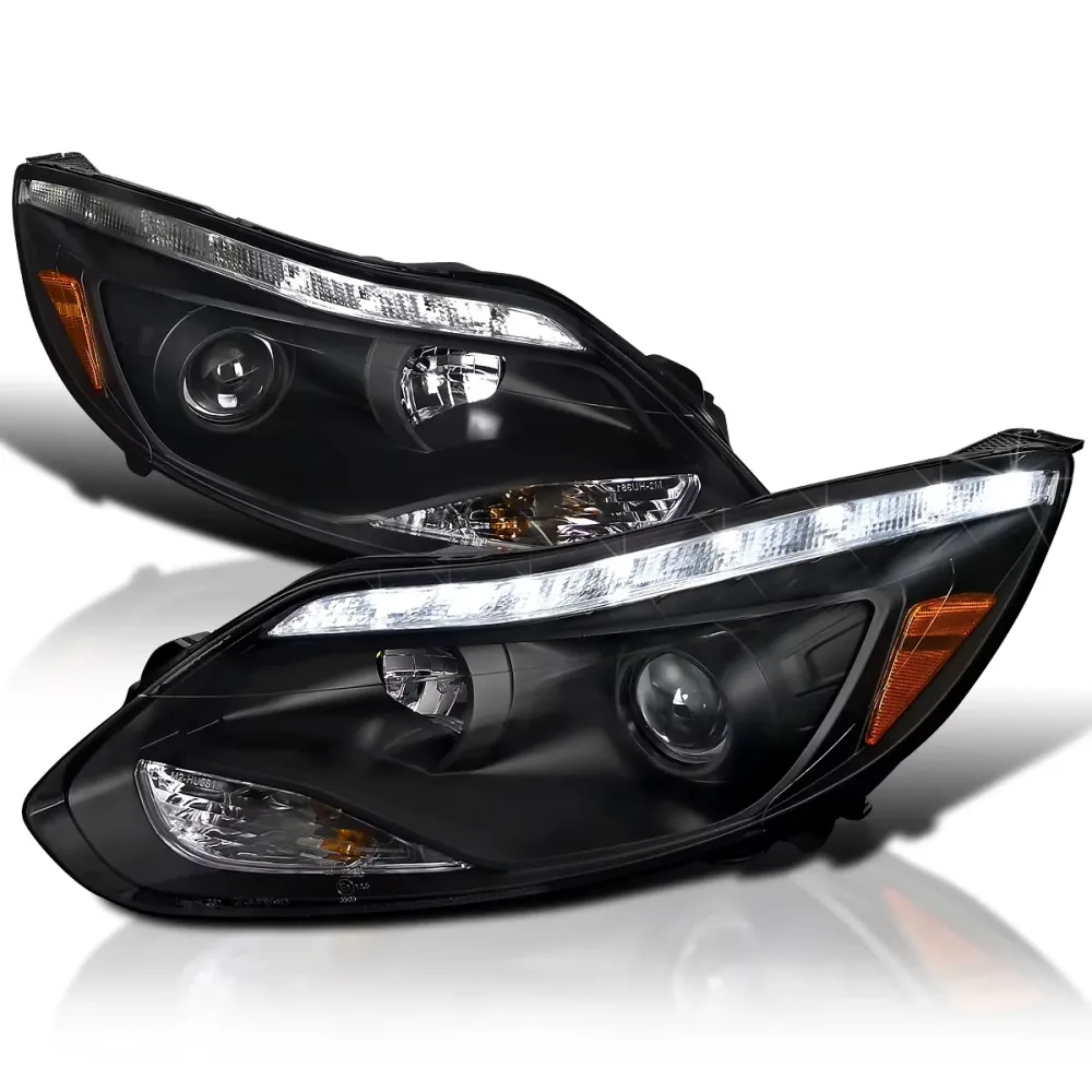 Projector Headlights led black 1 pair