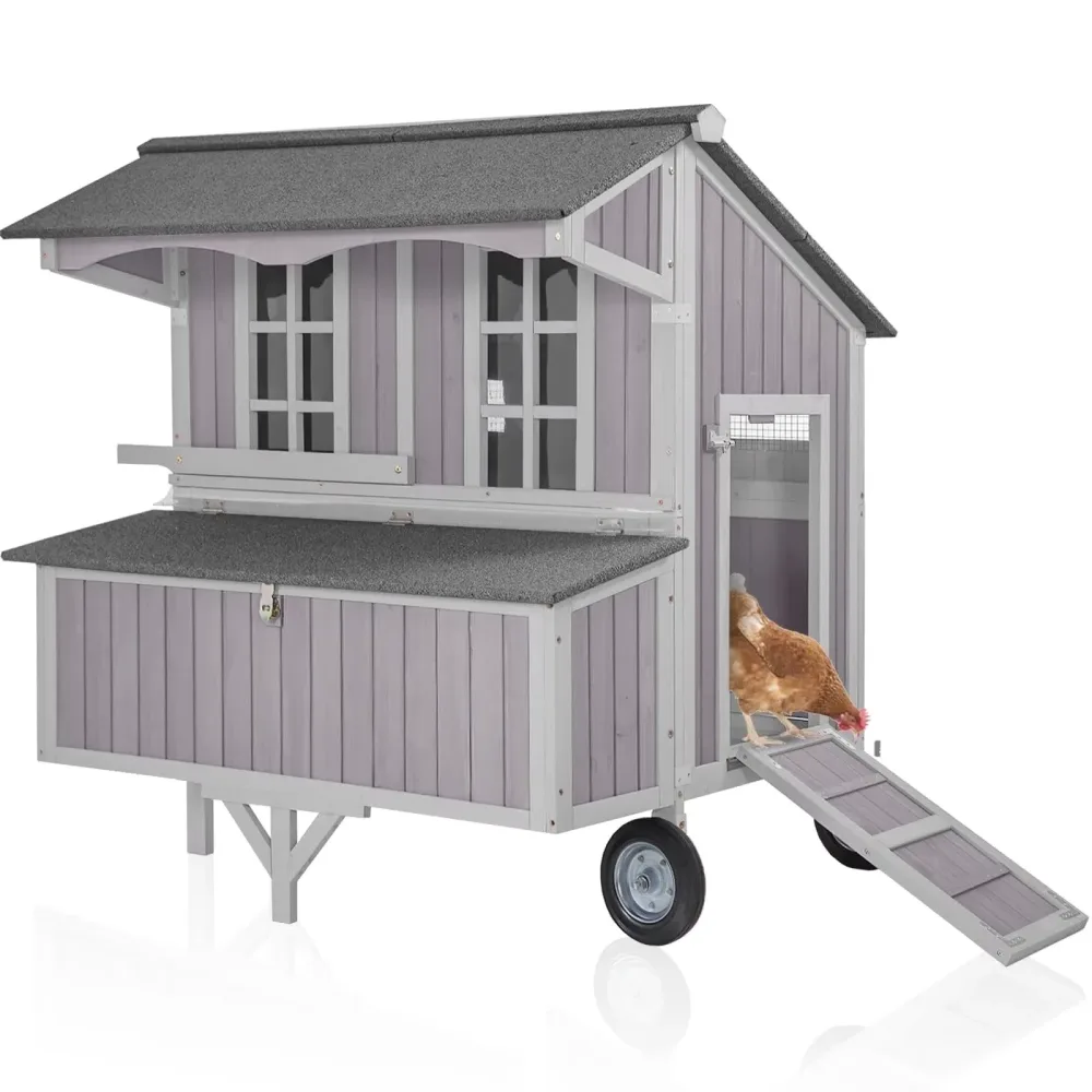 Chicken Coop grey 37.6" 48.58"