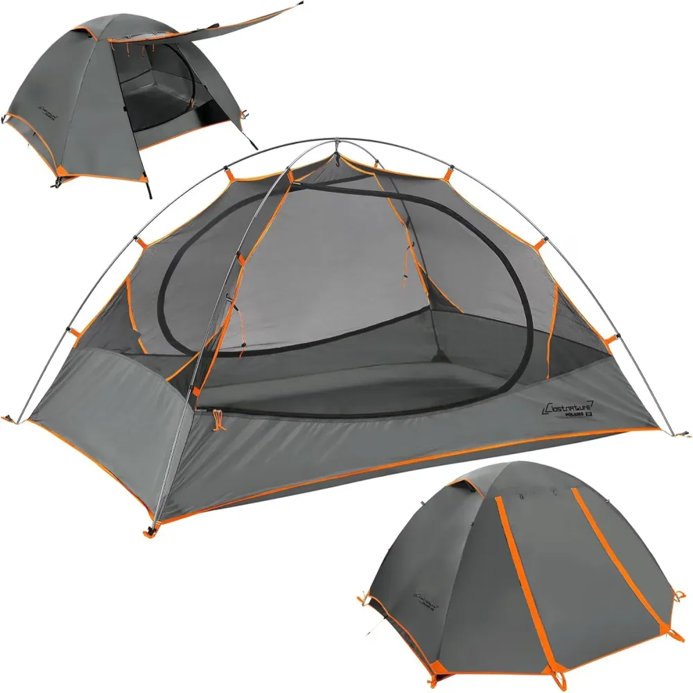 Lightweight 2 person waterproof gray