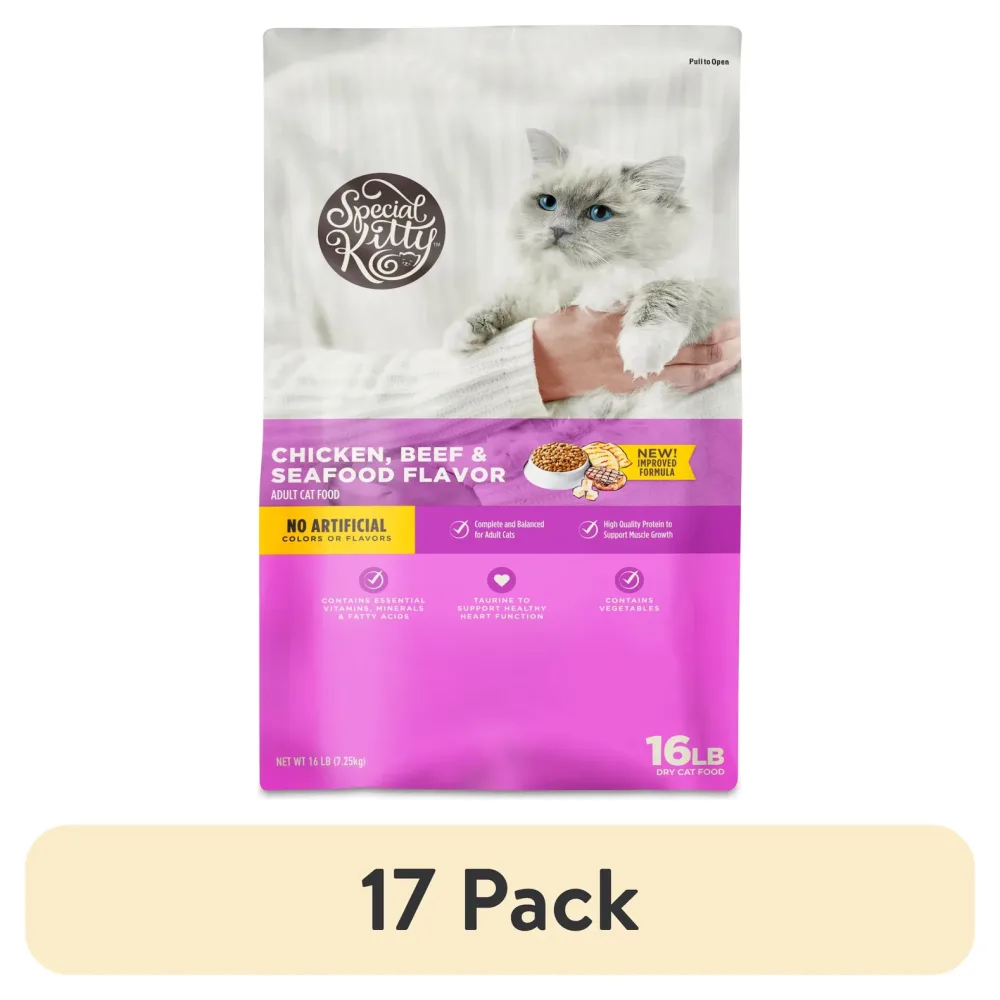 Cat Food 17 pack 16 lb 7.25 kg