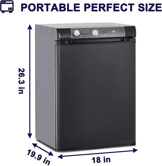 Refrigerator 12v 110v black