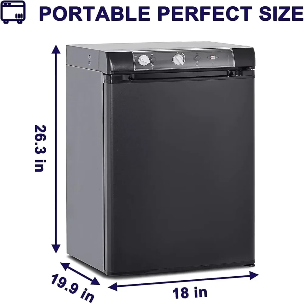 Refrigerator 12v 110v black