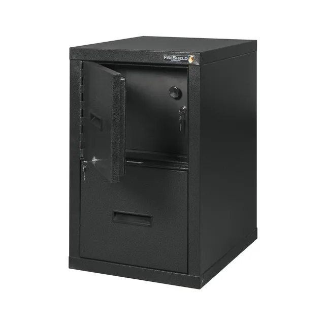 File Cabinet 22" black heavy-duty