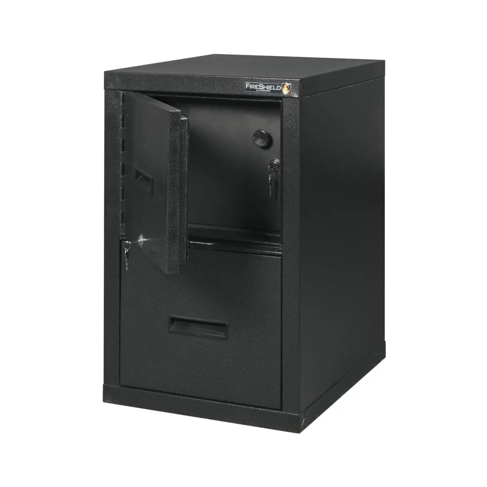 File Cabinet 22" black heavy-duty