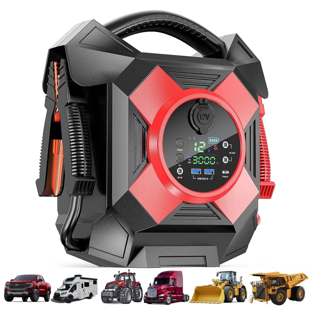 Battery 12v portable red