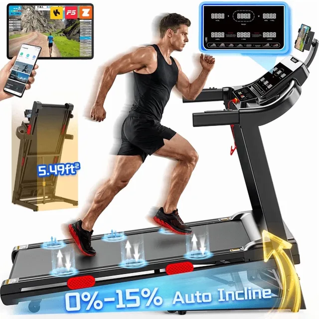 Folding Treadmill 3.8 hp 300 lb