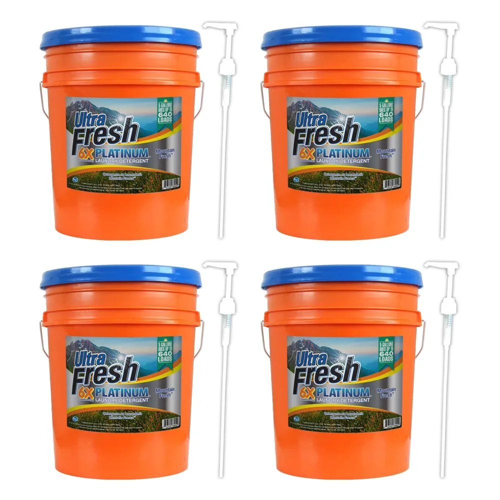 Platinum Laundry 4 pack blue 5 gallon