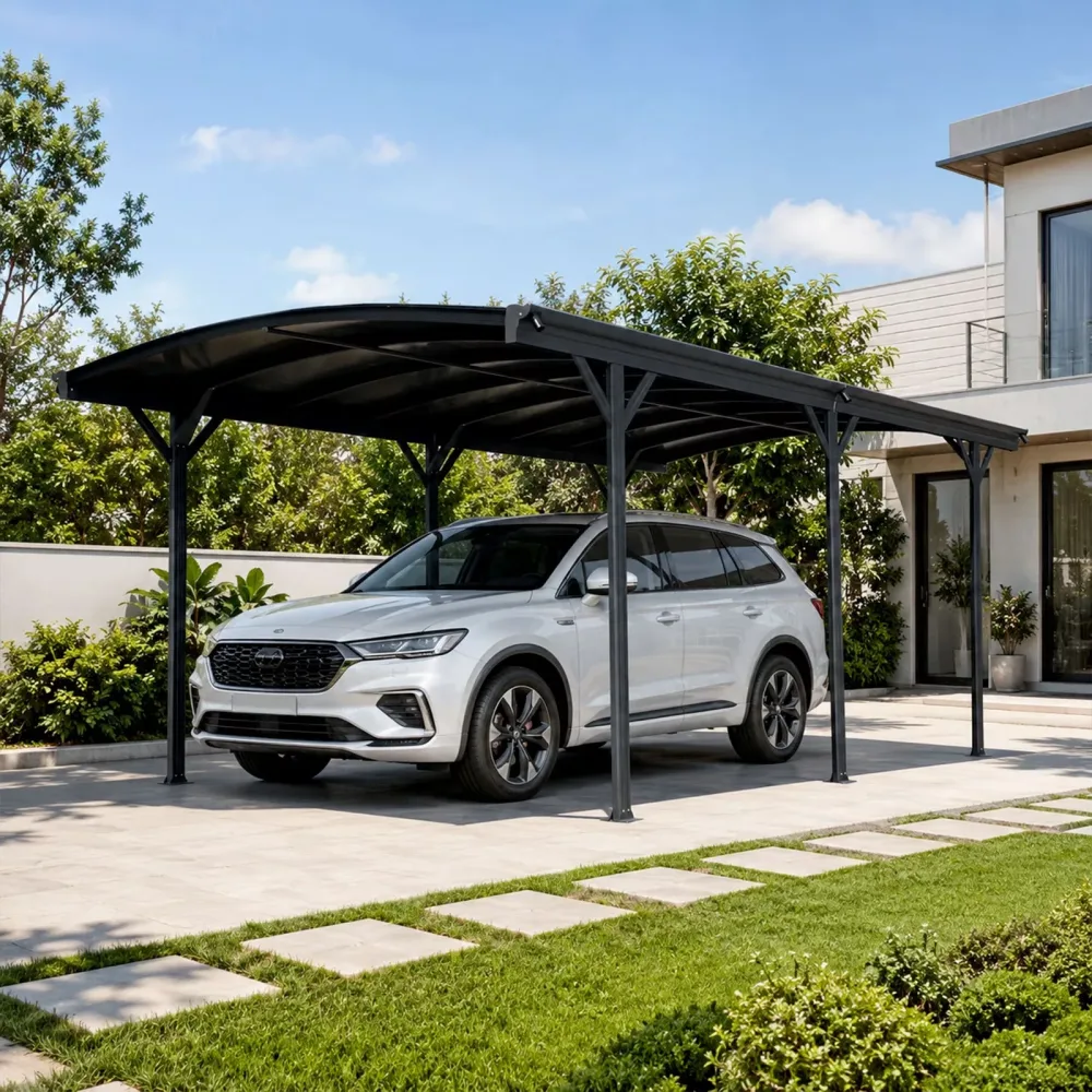 Carport 10' 6mm black