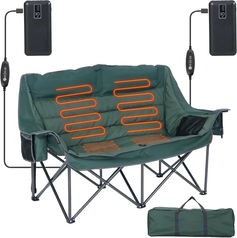 Camping Chair folding green 63"