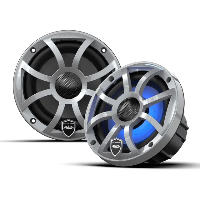 Speaker 6.5" led silver
