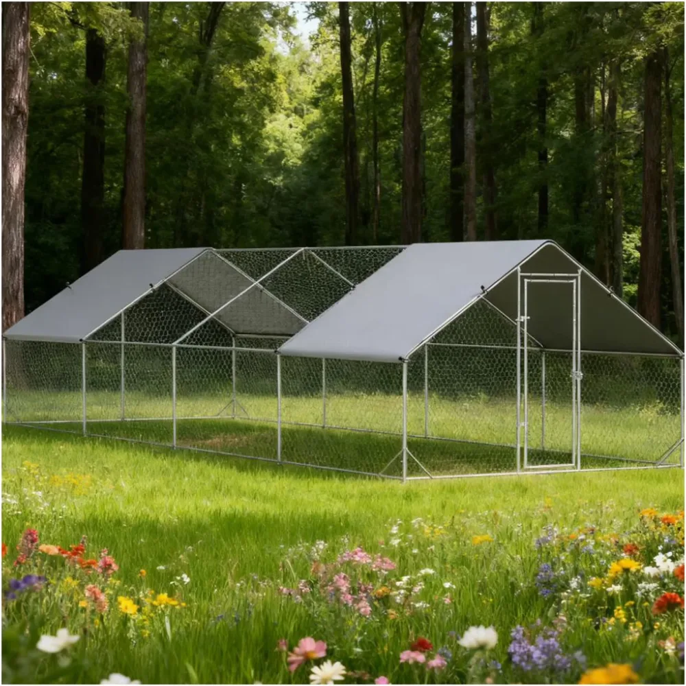 Chicken Coop 6 ft 9.8 w silver