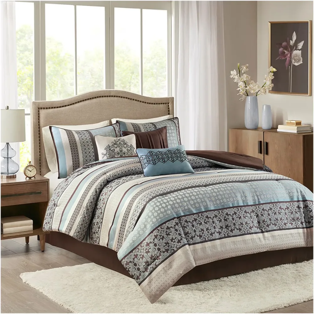 Bedding blue 104" 72"