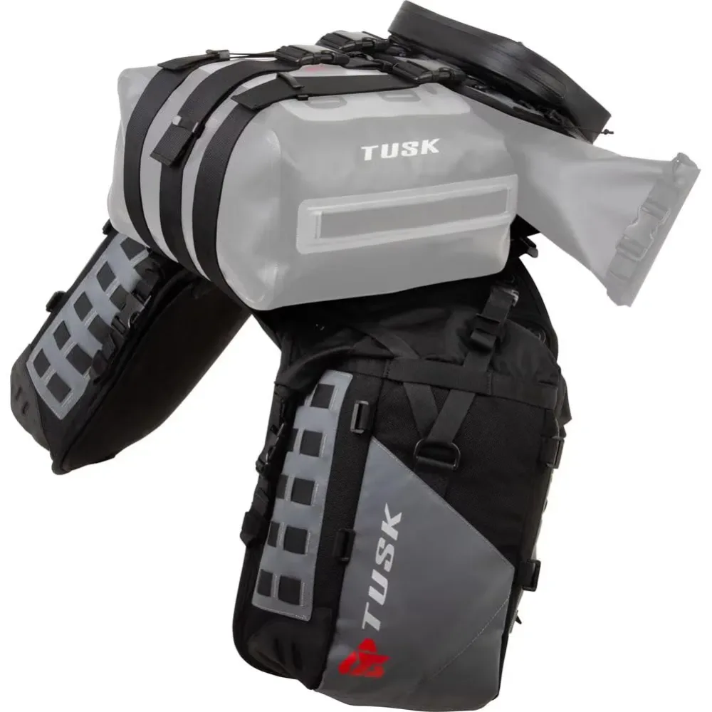 Luggage black grey heavy-duty