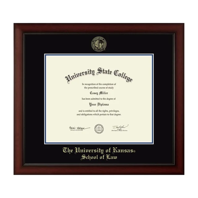 Diploma Frame black blue 17w