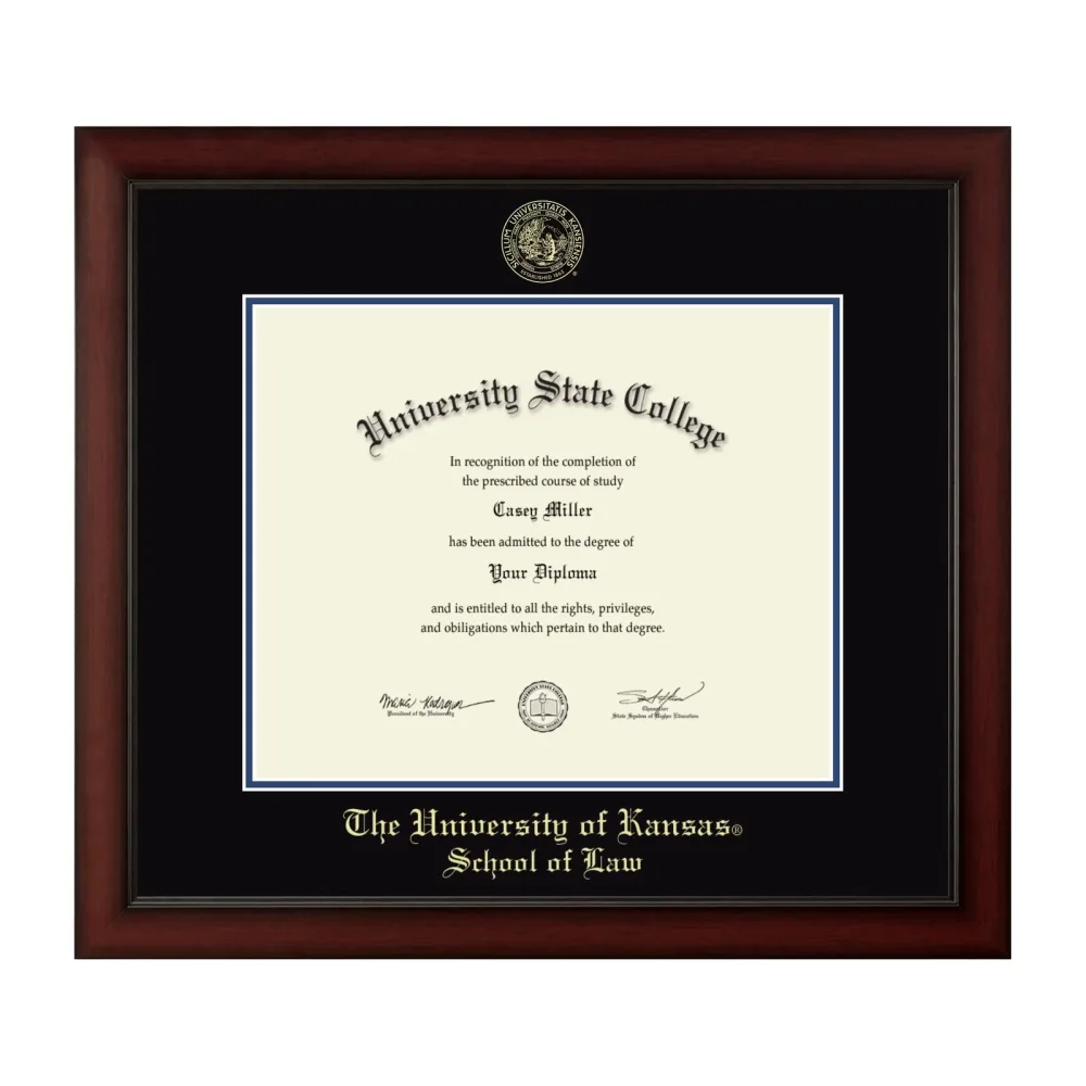 Diploma Frame black blue 17w