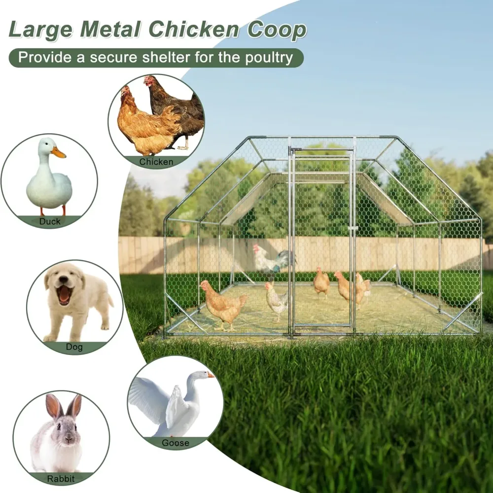 Chicken Coop 36ft waterproof silver
