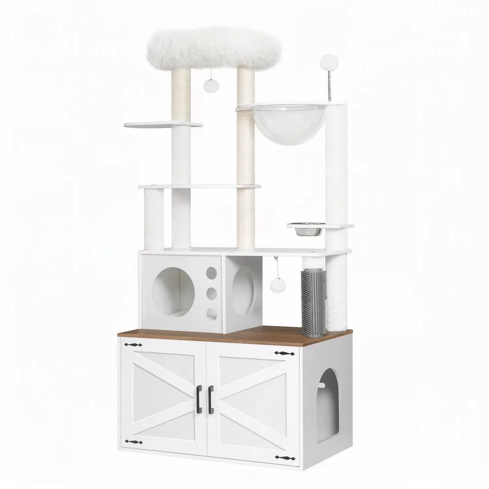 Litter Box white 54 lb brown