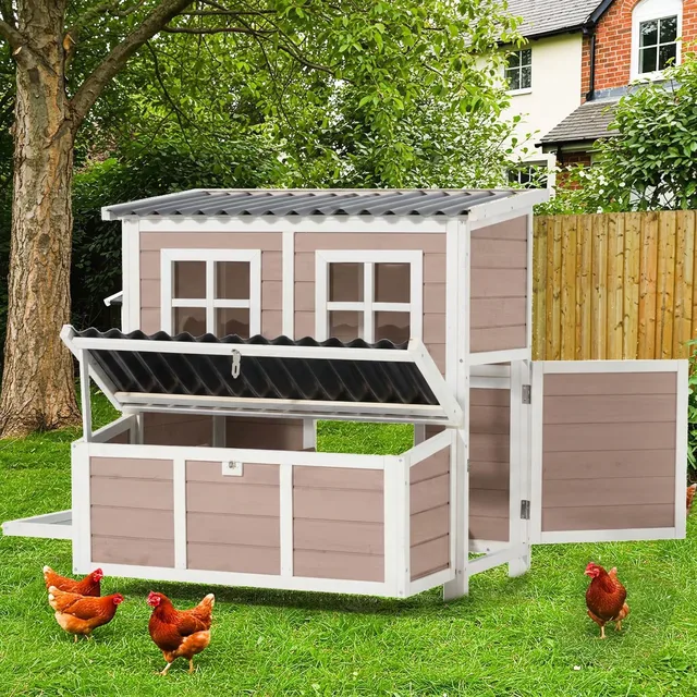 Chicken Coop 40" brown waterproof