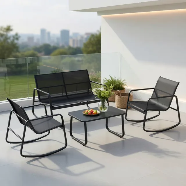 Patio Conversation black 330 lbs 660 lbs