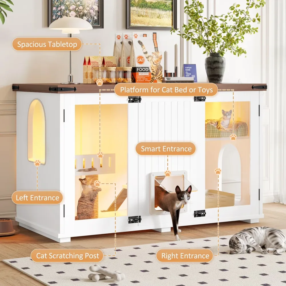 Box Furniture 47.25" led white