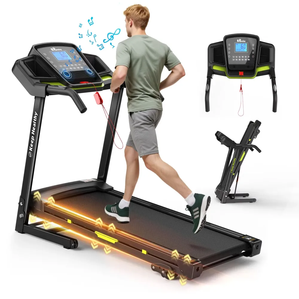 Electric Treadmill 3.5hp 330lbs foldable