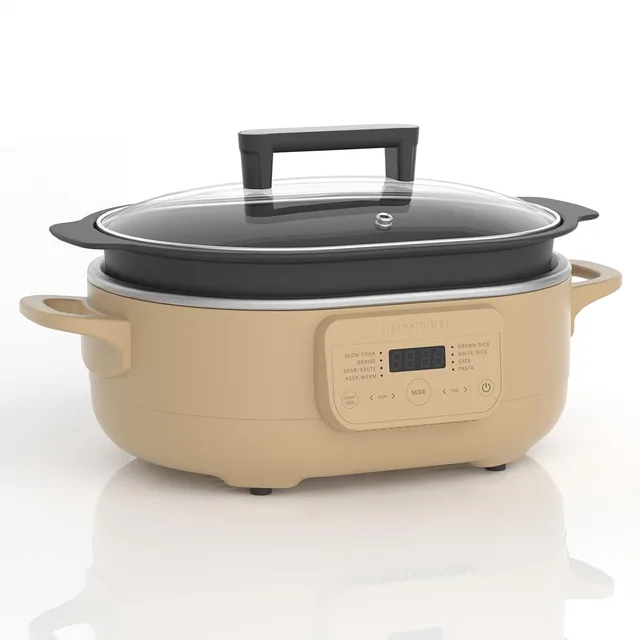 Dutch Oven 6 quart brown white