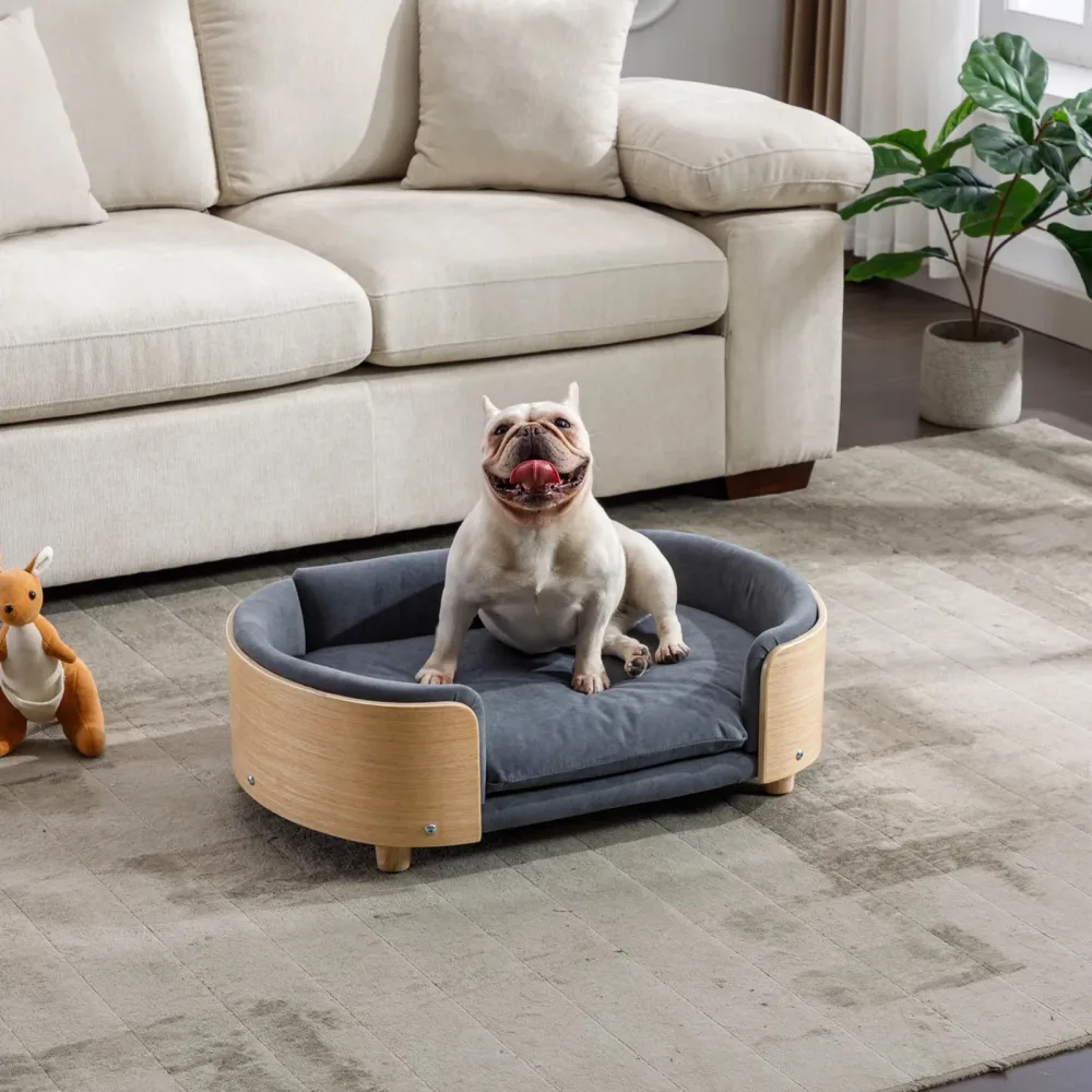 Dog Bed 30" gray blue