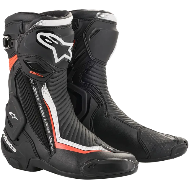Mens Motorcycle black white red