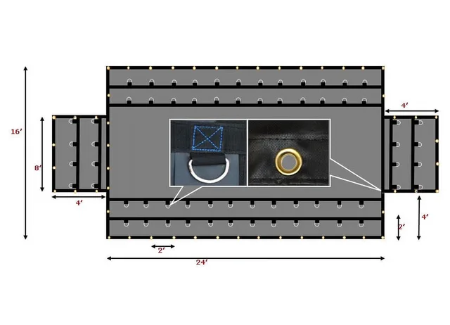 Tent Accessories 18oz 16' 24'