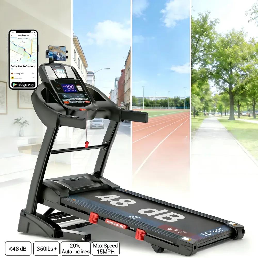 Folding Treadmill 5hp bluetooth