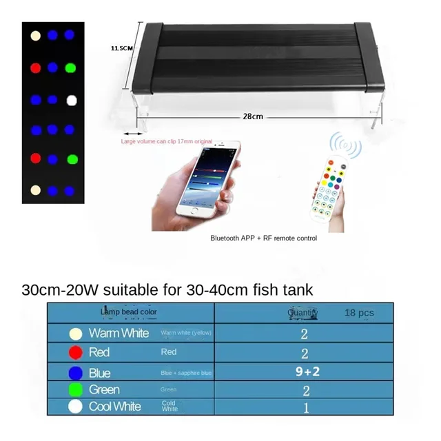 Tank Lighting 30cm 22w 45cm