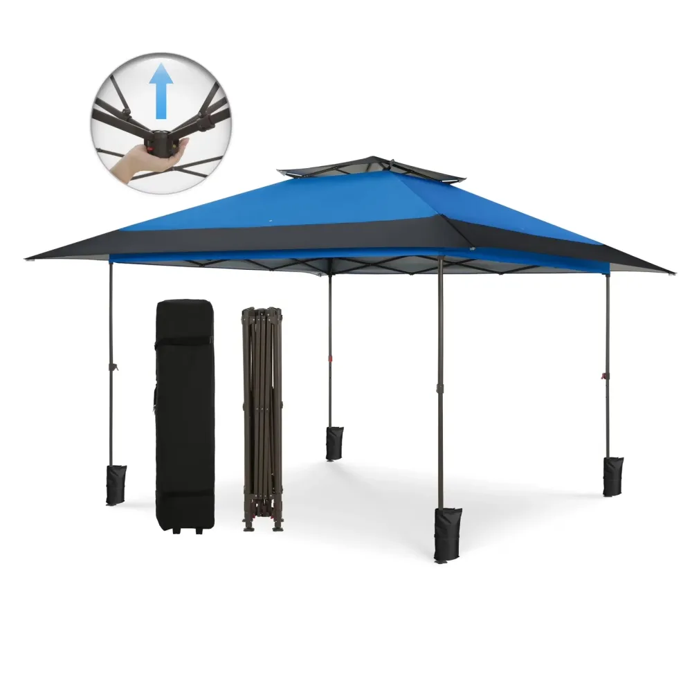 Canopy Tent folding brown blue