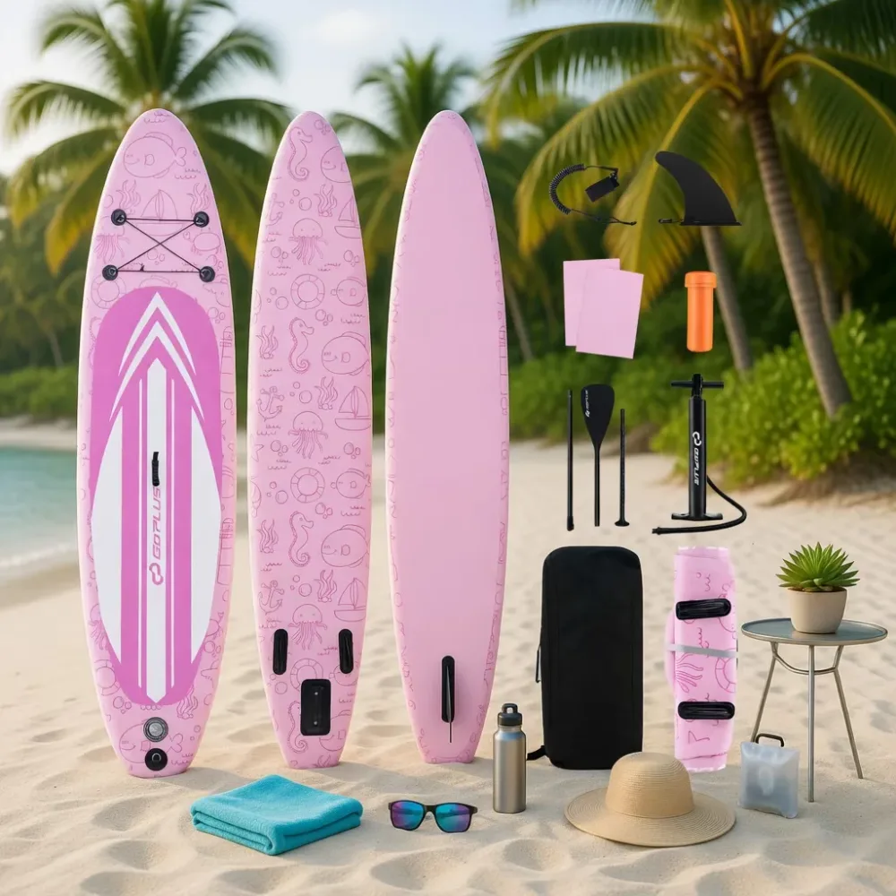 Paddling telescoping locking portable