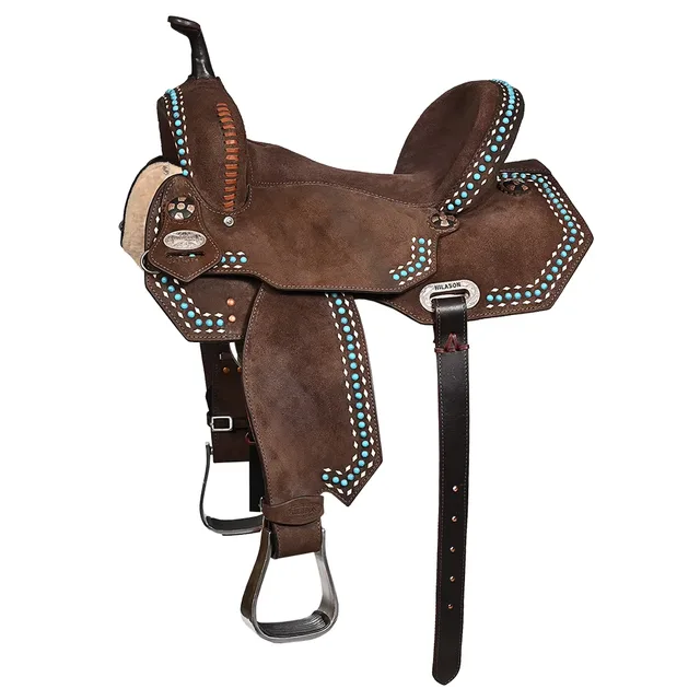 Leather Saddle 15 in brown 8 inch