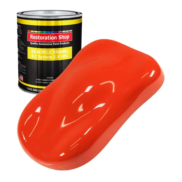 Auto Paint orange 1 gallon 1 quart