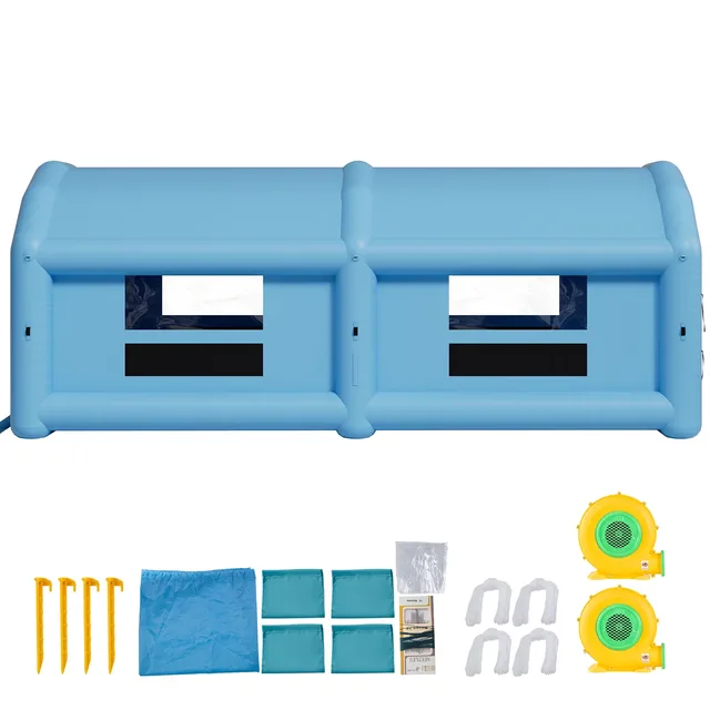 Family & Canvas Tents 13.12 ft blue 140.21 lbs