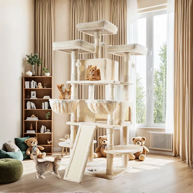 Furniture & Enrichment 68" gray beige