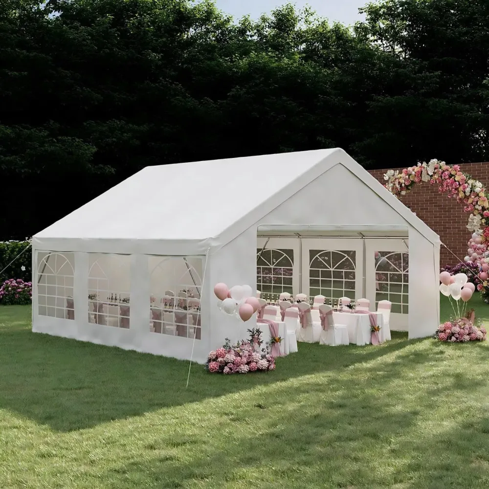 Party Tent white 8-12 people 2 pairs