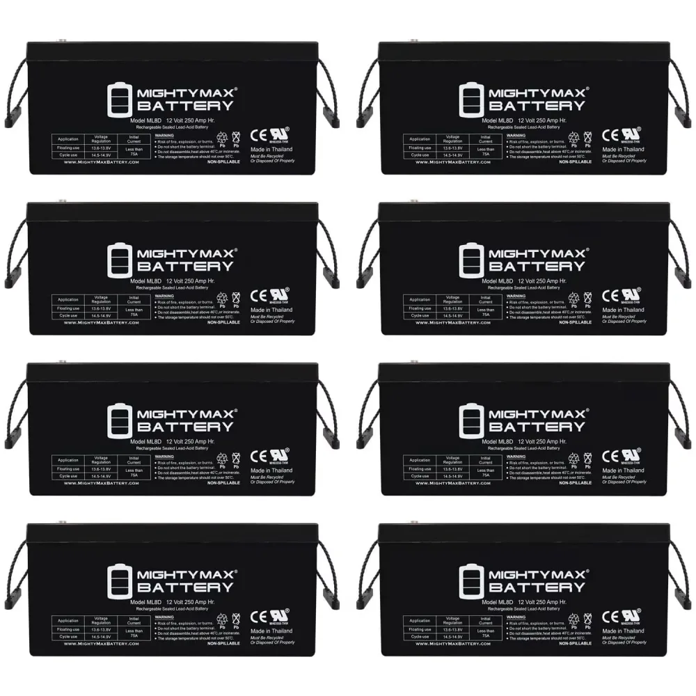 Battery 12v 8 pack 12 volt