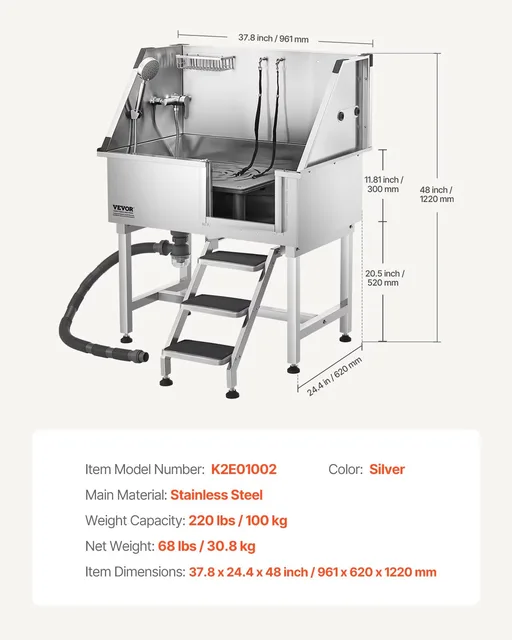 Dog Grooming 330 lbs 150 kg white