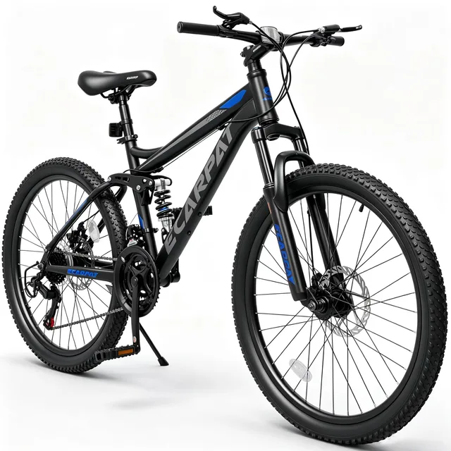 Mountain Bike 24 inch gray black