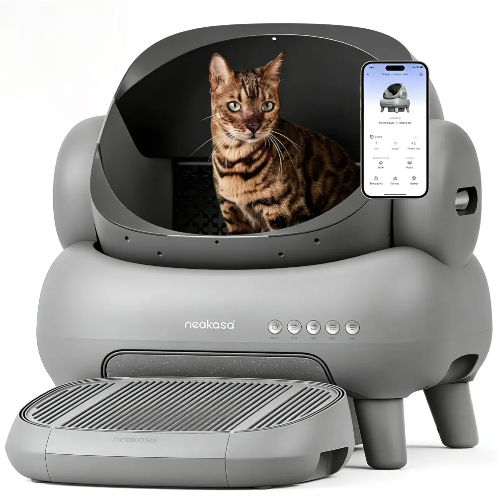 Self-cleaning Litter 2.2-33 lbs waterproof bluetooth