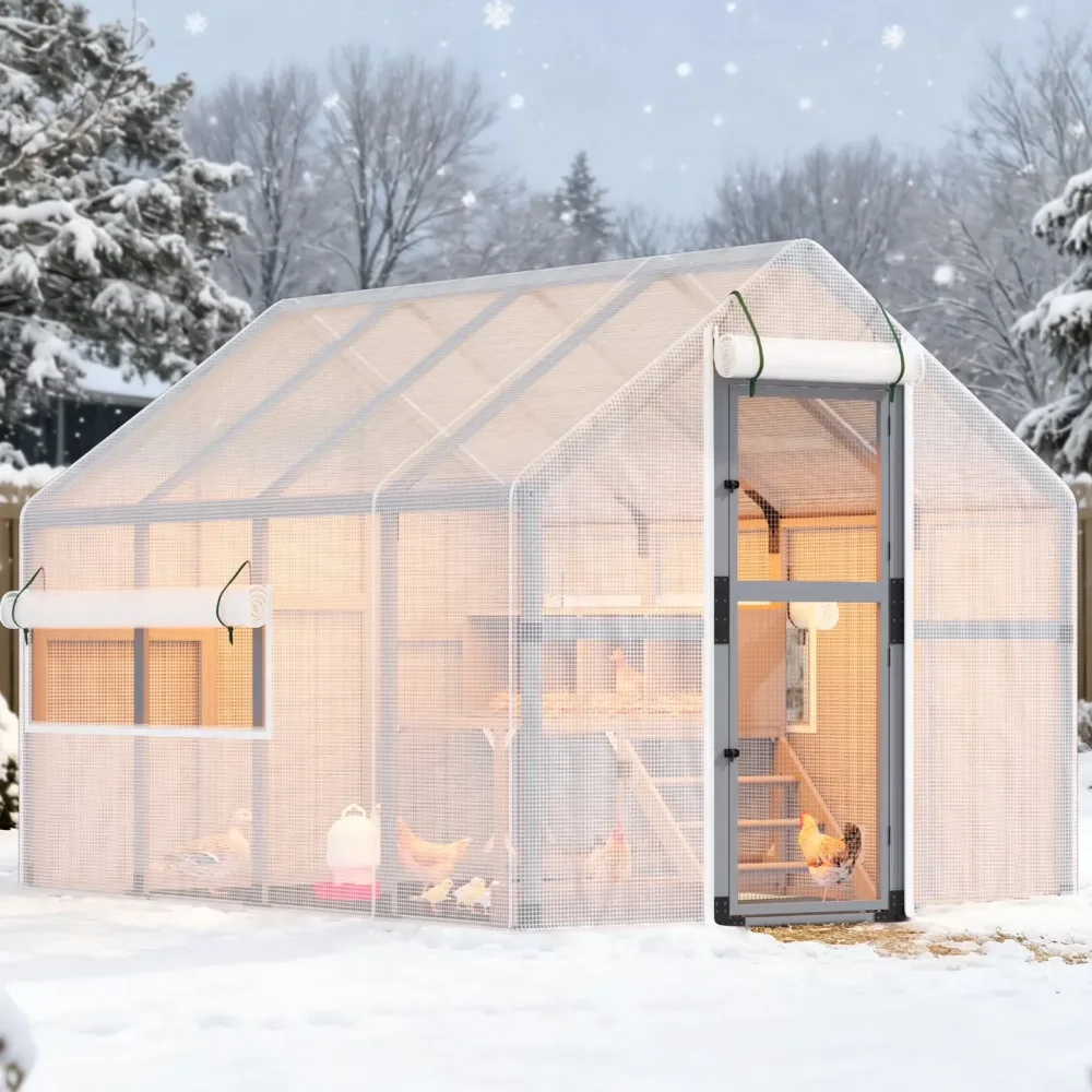 Chicken Coop 107' weatherproof gray