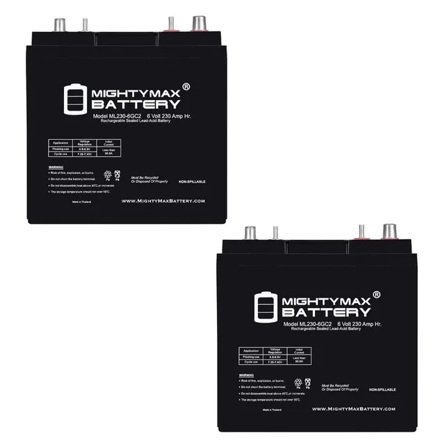 Battery 6v 2 pack 6 volt