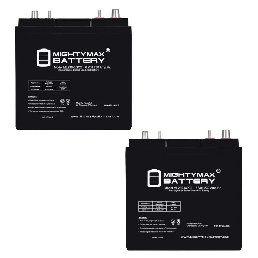 Battery 6v 2 pack 6 volt
