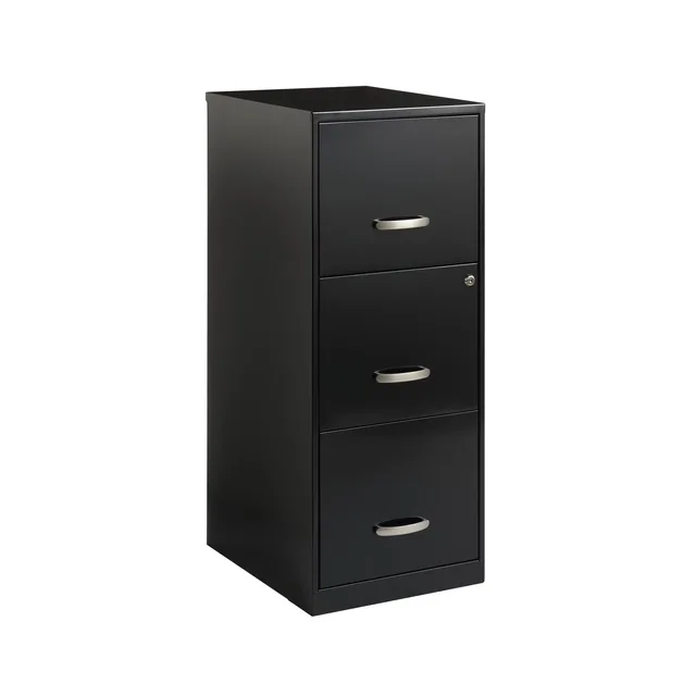File Cabinet white black 35.50"