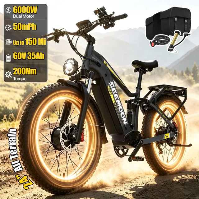 Electric Bike 6000w 60v 24"