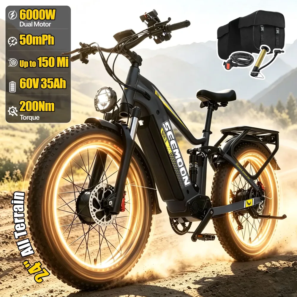 Electric Bike 6000w 60v 24"